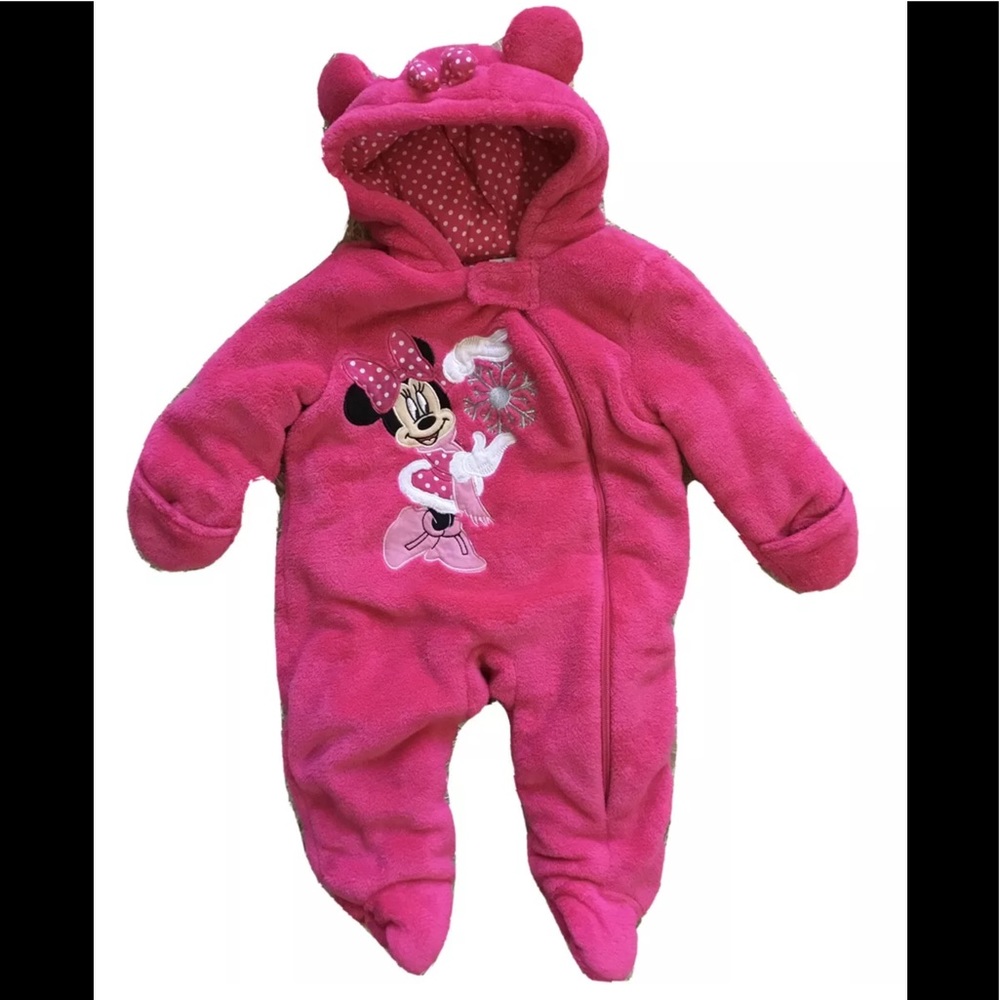 DISNEY Girls size 6 M MINNIE BUNTING SNOW SUIT
